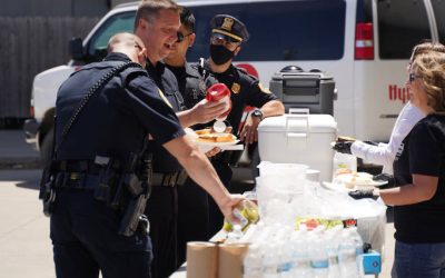 City Serve provided lunch for the officers, administration and staff of the DMPD