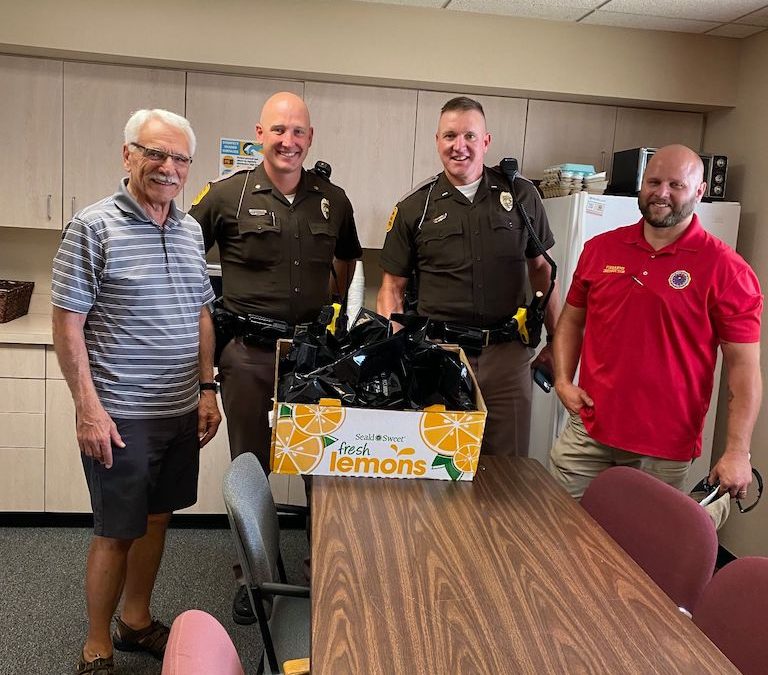 City Serve Team delivered monthly care packages to the dedicated troopers who protect and serve our state