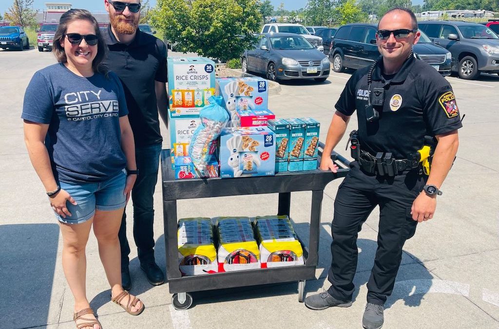 Our youngest Ankeny Police Department City Serve Team member needed a quick nap