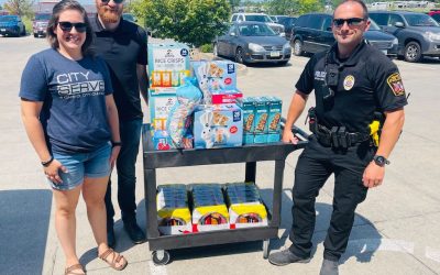 Our youngest Ankeny Police Department City Serve Team member needed a quick nap