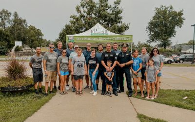 Our City Serve Team volunteered at the DMPD Back to School Bike Giveaway