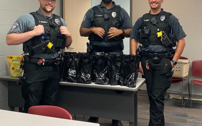 City Serve Team delivered monthly care packages to the Waukee Police Department.