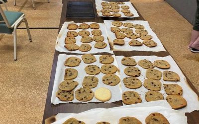 The City Serve Baking Team got together today to bake and package a huge assortment of cookies for first responders