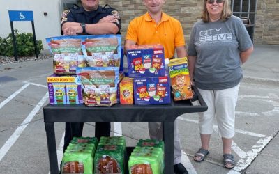 Ankeny Police City Serve Team delivered snacks to the dedicated police officers