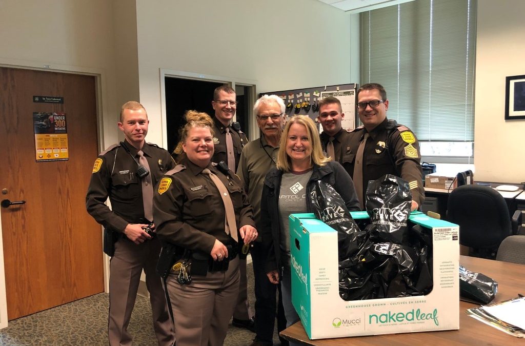 Monthly care packages to the dedicated troopers who protect and serve our state