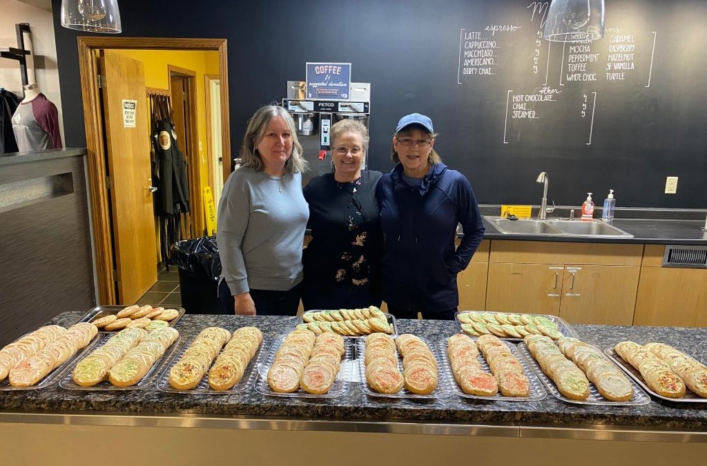 Baking Team baked and decorated hundreds of cookies for Camp Dodge’s soldiers