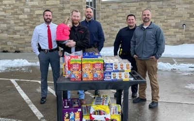 Delivering snacks and goodies to the first responders in Ankeny