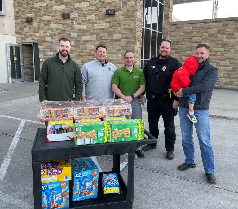 Dropping off Snacks and Water to Ankeny First Responders