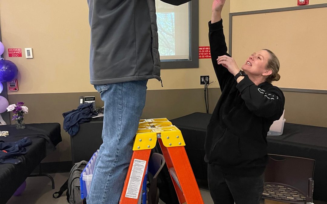 Our Camp Dodge City Serve team helped set up for their Military Family Ball