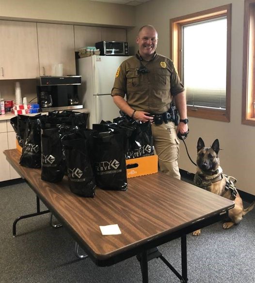 Our Iowa State Patrol City Serve Team delivered ‘goody bags’ for the officers at Posts 1 & 16