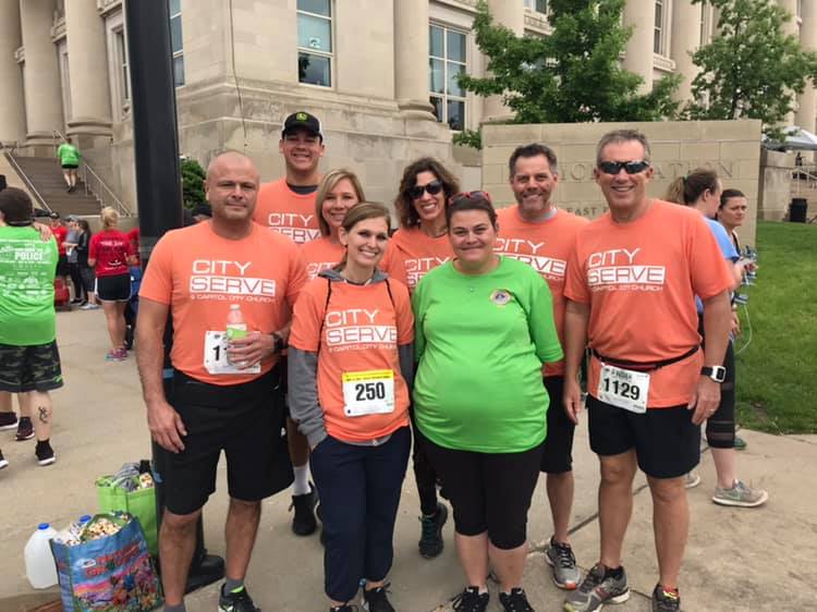 Thank you City Serve volunteers for supporting our clients at the Run with Police! Des Moines Police