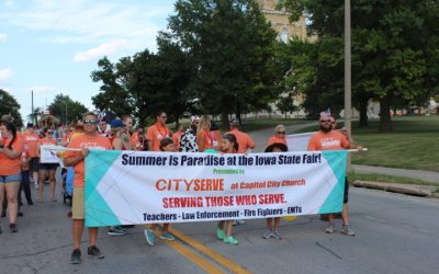 City Serve DSM at Iowa State fair parade