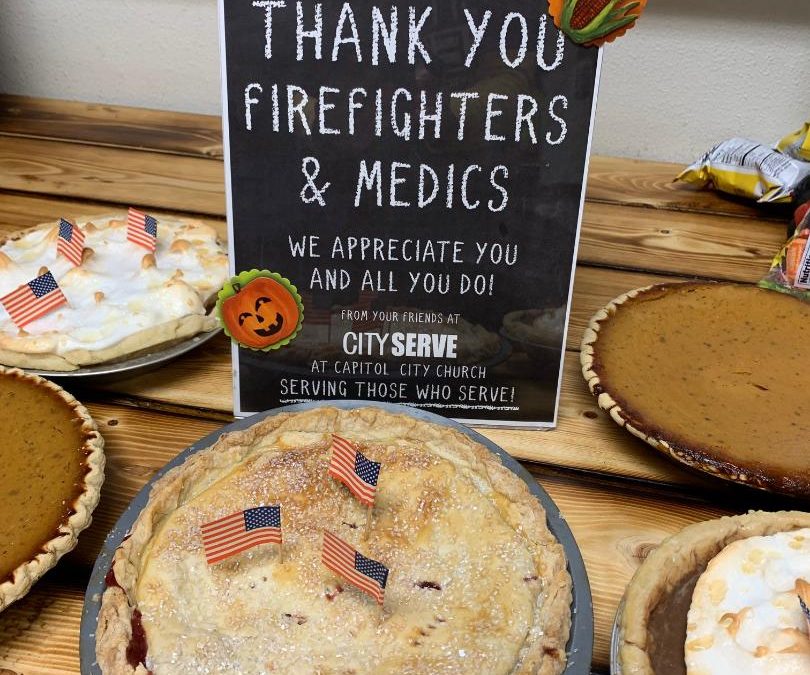 Firefighter/EMT “Homemade Pie Night” at the Saylor Fire Department from the City Serve Team