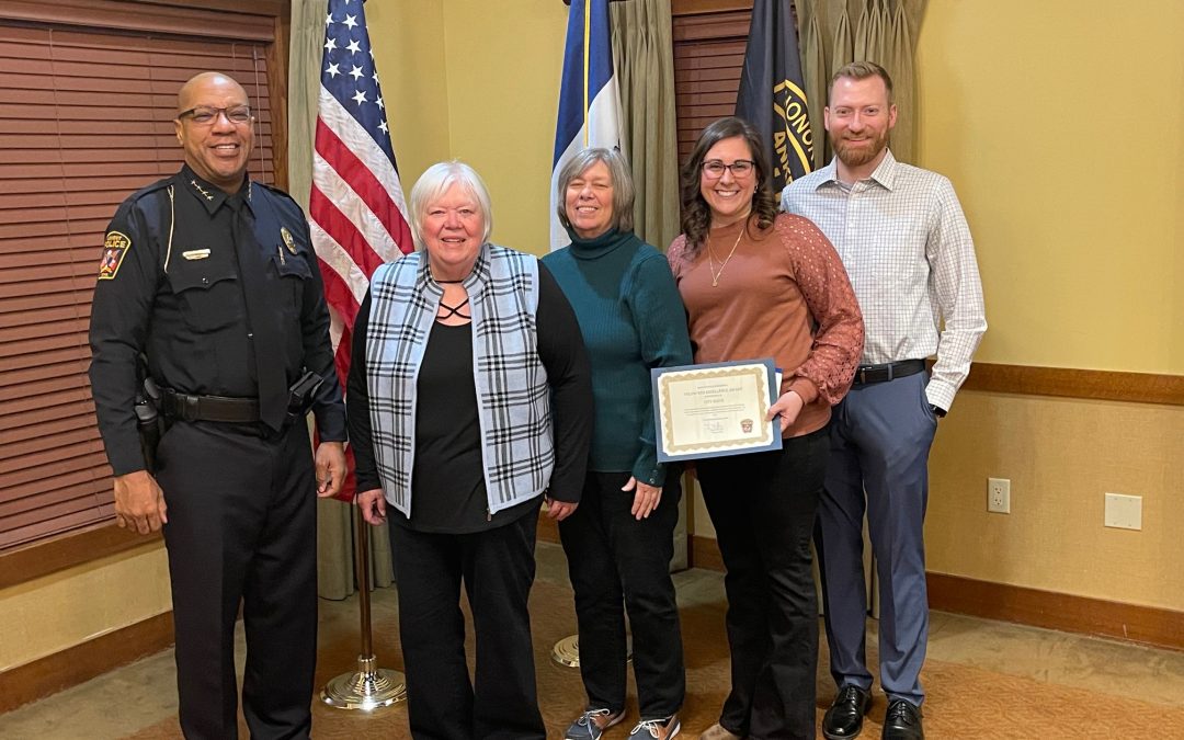 City Serve Ankeny Police Volunteer Excellence Award